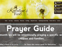 Tablet Screenshot of katelynsfund.org